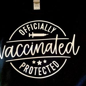 Custom vaccinated tee